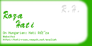 roza hati business card